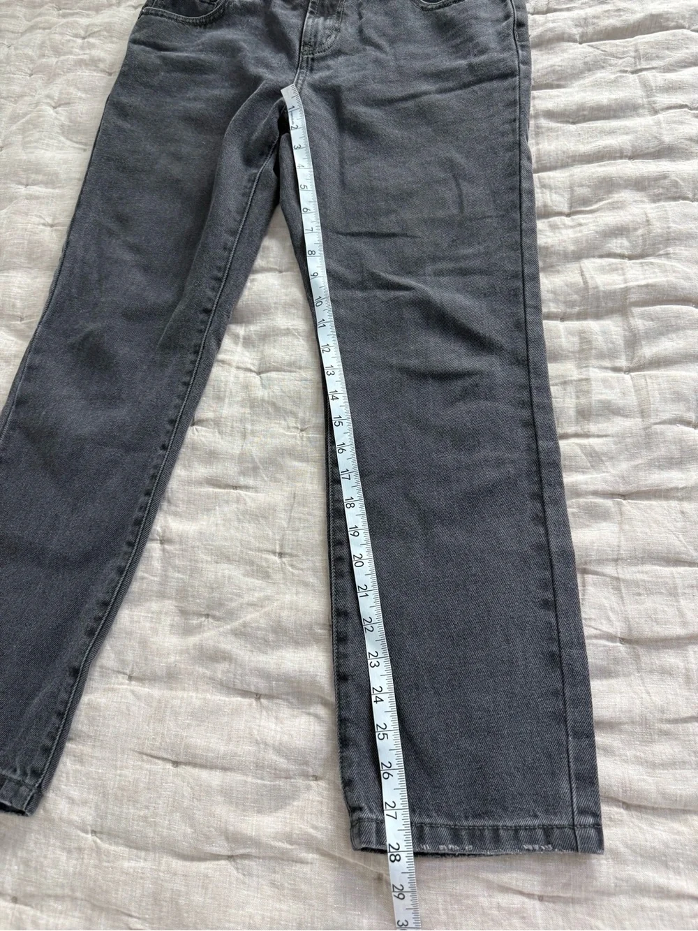 One Teaspoon Stixx Low Waist Slim Straight Leg Denim Jeans Washed Black Size 28